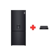 Vista frontal de Combo Nevera -420lts -DoorCooling & Parlante XG5 - 20W - LG XBOOM GB41WPT.XG5QBK